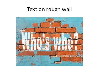 Textonroughwall
