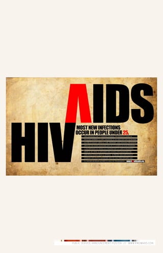 PUBLIC SERVICE ANNOUNCEMENT POSTER // WWW.KNOWAIDS.COM.
 