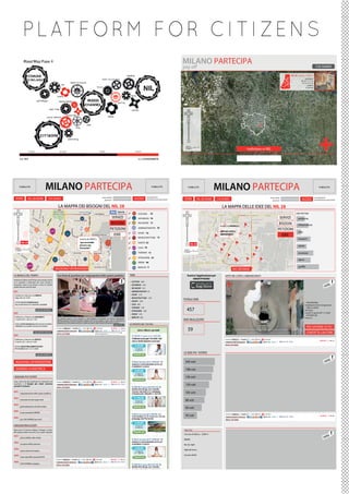 P L AT F O R M F O R C I T I Z E N S
                                                                                                                                                                                                                 MILANO PARTECIPA
                                                                                                                                                                                                                 pay off                                                                                                                                                   CHI SIAMO

                                                                                                                                                                                                                                                                                                                                           NIL 28 - Milano, ZONA 4
                                                                                                                                                                                                                                                                                                                                                          coordinate
                                                                                                                                                                                                                                                                                                                                                     45° 27’ 11.71’’ N
                                                                                                                                                                                                                                                                                                                                                      9° 13’ 15.77’’ E
                                                                                                                                                                                                                                                                                                                                                             residenti
                                                                                                                                                                                                                                                                                                                                                           21.932 ab




                                                                                                                                                                                                                                                                                                                                                                             -
                                                                                                                                                                                                                        +
                                                                                                                                                                                                                        _




                                                                                                                                                                                                                                                                                                                                                    -
                                                                                                                                                                                                                        _

                                                                                                                                                                                                                    200 m
                                                                                                                                                                                                                    1000 ft                                                              indirizzo o NIL




         PUBBLICITÀ
                                            MILANO PARTECIPA                                                                                                                            PUBBLICITÀ                      PUBBLICITÀ
                                                                                                                                                                                                                                                   MILANO PARTECIPA                                                                                                            PUBBLICITÀ



                                                                                                                           nome utente                                            vuoi registrarti?                                                                                                                                                                      vuoi registrarti?
  HOME                NIL 28 HOME               CHI SIAMO                                                                    password
                                                                                                                                                                   ACCEDI         hai dimenticato la password?   HOME                NIL 28 HOME   CHI SIAMO
                                                                                                                                                                                                                                                                                                                           nome utente
                                                                                                                                                                                                                                                                                                                                                      ACCEDI             hai dimenticato la password?
                                                                                                                                                                                                                                                                                                                             password


                                                            LA MAPPA DEI BISOGNI DEL NIL 28                                                                                                                                                            LA MAPPA DELLE IDEE DEL NIL 28
                                                                                                                                                                       CULTURA        35                                                                                                                                                        IDEE PER TEMI
                                                                                                                                     SERVIZI                           SICUREZZA 76                                                                                                                                                  SERVIZI      ambiente
     +
     _                                                                                                                               BISOGNI                          RELIGIONE 12                                 +
                                                                                                                                                                                                                   _                                                                                                                 BISOGNI      infrastrutture
                                                                                                                                                                                                                                                     inserito da FRANCO Z.
                                                                                                                                    PETIZIONI                         AMMINISTRATIVO 35
                                                                                                                                                                                                                                                                                                                                    PETIZIONI
                                                                                                                                                                                                                                                     ARTE NEI CORTILI                                                                             città
                                                                                                                                                                      SPORT 76
                                                                                                                                       IDEE                                                                                                          ABBANDONATI                                                                       IDEE
                                                                                                                                                                      INFRASTRUTTURE 12
                                                                                           inserito da ANNA G.                                                                                                                                                                                                                                    trasporti
     _       NIL 28                                                                        “qua servirebbe                                                            SANITÀ 35                                     _       NIL 28
                                                                                           davvero una                                                                                                                                                                                                                                            salute
   200 m                                                                                   farmacia!!! ”                                                              CASA 76
   1000 ft                                                                                                                                                                                                        200 m
                                                                                                                                                                      TURISMO 12                                  1000 ft
                                                                                                                                                                                                                                                                                                                                                  sicurezza
                                                                                                                                                                      ISTRUZIONE 23
                                                                                                                                                                                                                                                                                                                                                  danni
                                                                                                                                                                      VERDE 48

                                                                                                                                                                      MERCATI 9
                                                         AGGIUNGI UN BISOGNO!                                                                                                                                                                                       HO UN’IDEA!
LA BANCA DEL TEMPO                                        Una festa di quartiere per riappropriarsi dello spazio pubblico                                     TEMI                                                  Scarica l’applicazione per            ARTE NEI CORTILI ABBANDONATI
                                                                                                                                                                                                                         SMARTPHONE!
Attraverso la Banca del Tempo puoi aiutare anche
tu il quartiere a diventare più ricco, fornito e
                                                                                                                                         vot
                                                                                                                                             a      !         > CULTURA (64)
                                                                                                                                                                                                                                                                                                                                                                                          a     !
                                                                                                                                                                                                                                                                                                                                                                                      vot
attrezzato: dona il tuo tempo e ricevi in cambio                                                                                                              > SICUREZZA (55)
quello dei tuoi vicini di casa!
                                                                                                                                                              > RELIGIONE (12)
#01                                                                                                                                                           > AMMINISTRATIVO (7)
 Pubblicato in Bacheca da ANNA B.                                                                                                                             > SPORT (13)
 Oggi, alle ore 14.00                                                                                                                                         > INFRASTRUTTURE (19)
                                                                                                                                                              > SANITA’ (24)
                                                                                                                                                                                                                 TOTALE IDEE
 OFFRO AIUTO POMERIDIANO                                                                                                                                                                                                                                                                                                                                   > DESCRIZIONE
 NELL’ASSISTENZA AD ANZIANI E BAMBINI                                                                                                                         > CASA (45)                                                                                                                                                                                  Installazioni d’arte temporanee

                                                                                                                                                                                                                    457
                                                                                                                                                              > TURISMO (16)                                                                                                                                                                               > ORA E LUOGO
                                                                                                                                                              > ISTRUZIONE (22)                                                                                                                                                                            Via Tacito
#02                                                                                                                                                           > VERDE (19)
                                                                                                                                                                                                                                                                                                                                                           Lunedì 12 aprile 2011, h 10.00
                                                                                                                                                                                                                                                                                                                                                           > POSTATO DA
 Pubblicato in Bacheca da GIACOMO F.                                                                                                                          > MERCATI (33)                                                                                                                                                                               Franco Z.
                                                          Tra qualche giorno, in Via Cadolini si terrà ‘Seduta di Quartiere’, un evento organizzato
 15 aprile 2011, alle ore 17.00
                                                          dall’Associazione Culturale Distretto Creativo NIL 28 per gridare a gran voce la necessità di                                                          IDEE REALIZZATE
                                                          riappropriarsi dello spazio pubblico cittadino da parte degli abitanti del quartiere stesso...
 CERCO AIUTO MANUALE PER PULIZIA ESTERNA
                                                                                                                                          leggi tutto...      LE OFFERTE DEL TUO NIL!
 IMMOBILE DA DANNI CAUSATI DA IGNOTI                                                                                                                                                                                                                                                                                                                        PER SAPERNE DI PIU’
                                                          postato da MARCO G. | 13 aprile 2011 | letto 176 volte 15 commenti
                                                          CONDIVIDI QUESTO ARTICOLO!
                                                                                                                                                    23 voti
                                                                                                                                                                                                                        59
                            rispondi alla richiesta...
                                                          INVIA IL TUO VIDEO!
                                                                                                                                                                                                                                                                                                                                                            CONTATTA L’AUTORE
#03
 Pubblicato in Bacheca da KATIA R.                                                                                                                                                                                                                        postato da MARCO G. | 13 aprile 2011 | letto 176 volte 15 commenti
                                                                                                                                                                                                                                                                                                                                                                                              23 voti
 15 aprile 2011, alle ore 10.00                                                                                                                                                                                                                           CONDIVIDI QUESTO ARTICOLO!
                                                                                                                                                                                                                                                          INVIA IL TUO VIDEO!
 OFFRO AIUTO PER COMPITI ESTIVI
 PER BAMBINI DAI 7 AI 15 ANNI

                                                                                                                                                                                                                 LE IDEE PIU’ VOTATE

                                                                                                                                                                                                                                                                                                                                                                                          a     !
  AGGIUNGI UN’INSERZIONE                                                                                                                                                                                          245 voti                                                                                                                                                            vot

  GUARDA LA BACHECA                                                                                                                                                                                               198 voti

I BISOGNI PIU’ VOTATI                                                                                                                                                                                             156 voti
Vota i post che più esprimono le mancanze nel             postato da MARCO G. | 13 aprile 2011 | letto 176 volte 15 commenti                        23 voti
quartiere: i 5 bisogni più votati verranno
portati in Comune!
                                                          CONDIVIDI QUESTO ARTICOLO!                                                                                                                              130 voti
                                                          INVIA IL TUO VIDEO!


#01                                                                                                                                                                                                               105 voti
         riappropriazione dello spazio pubblico

#02
         necessità di nuovi spazi verdi                                                                                                                                                                           88 voti
#03
         pedonalizzazione di viale umbria
                                                                                                                                                                                                                  60 voti
#04      nuove postazioni BIKEMI
                                                                                                                                                                                                                                                          postato da MARCO G. | 13 aprile 2011 | letto 176 volte 15 commenti
                                                                                                                                                                                                                  45 voti                                                                                                                                                                     23 voti
#05                                                                                                                                                                                                                                                       CONDIVIDI QUESTO ARTICOLO!
         più CAR SHARING per tutti!                                                                                                                                                                                                                       INVIA IL TUO VIDEO!


I BISOGNI REALIZZATI
Ogni anno il Comune realizza 5 bisogni, in base                                                                                                                                                                  LINK UTILI
alle esigenze della comunità. Ecco quelli realizzati:
                                                                                                                                                                                                                 Comune di Milano - ZONA 4
                                                                                                                                                                                                                                                                                                                                                                                         a    !
#01
          pista ciclabile viale molise                                                                                                                                                                                                                                                                                                                                               vot
                                                                                                                                                                                                                 BIKEMI
#02
          recupero dell’ex plasmon                                                                                                                                                                               Bus by night

#03                                                                                                                                                                                                              Vigili del fuoco
          nuovi centri di recupero

#04                                                                                                                                                                                                              Servizio AMSA
          nuovi sportelli comunali di NIL
                                                         postato da MARCO G. | 13 aprile 2011 | letto 176 volte 15 commenti                        23 voti
#05                                                      CONDIVIDI QUESTO ARTICOLO!
          CAR SHARING ecologico
                                                         INVIA IL TUO VIDEO!
 