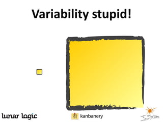 Variability stupid!
 