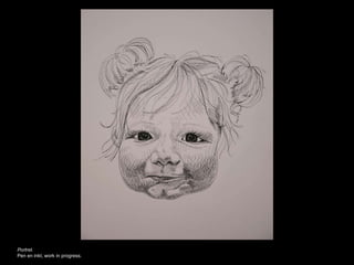 Portret.
Pen en inkt, work in progress.
 