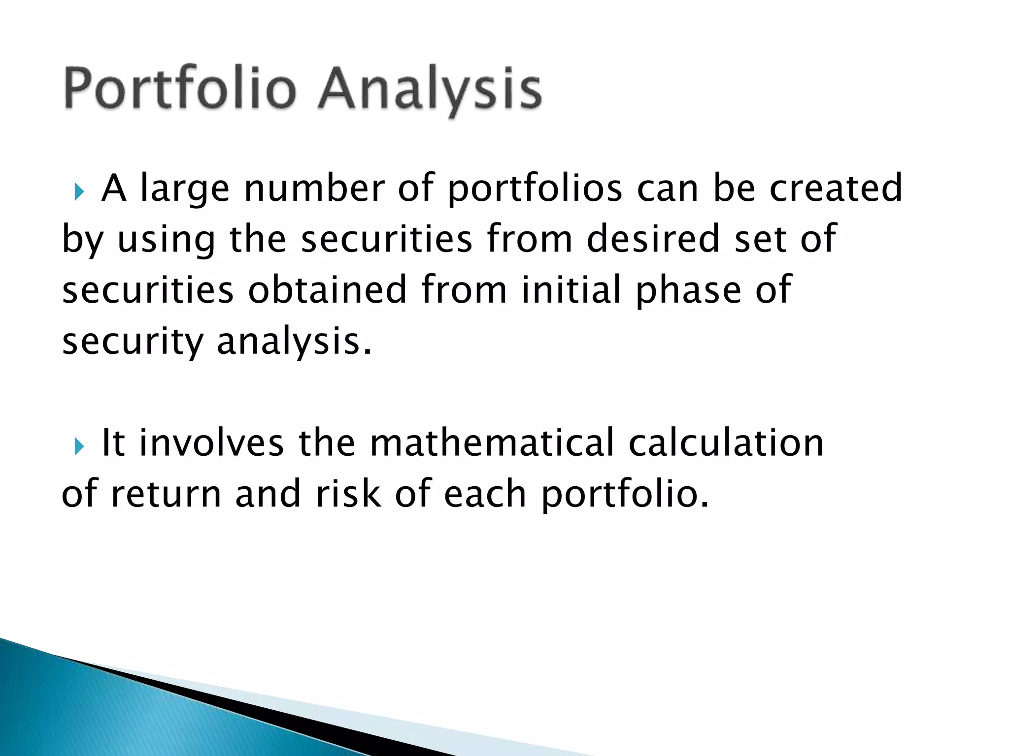 Portfolio management | PPTX