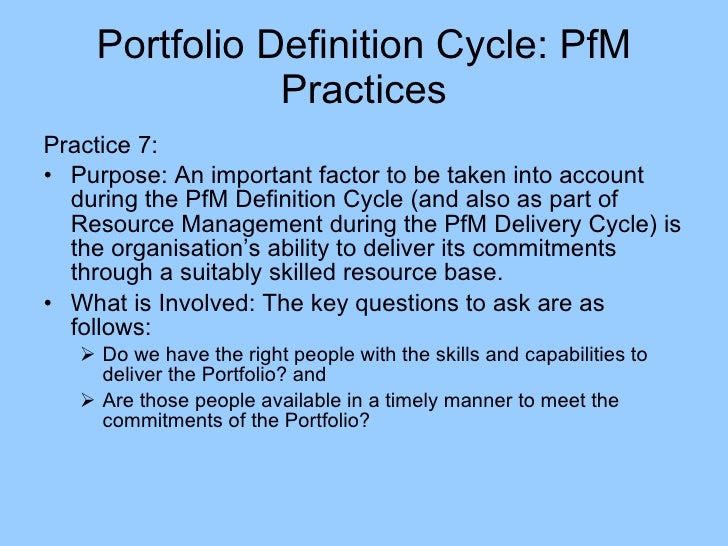 What Is Portfolio Management