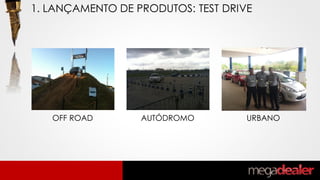 OFF ROAD AUTÓDROMO URBANO
1. LANÇAMENTO DE PRODUTOS: TEST DRIVE
 