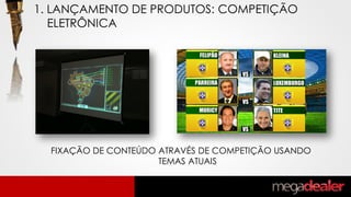 FIXAÇÃO DE CONTEÚDO ATRAVÉS DE COMPETIÇÃO USANDO
TEMAS ATUAIS
1. LANÇAMENTO DE PRODUTOS: COMPETIÇÃO
ELETRÔNICA
 