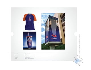 MA RÍ A LU ISA CO NTR ERAS dis eña do r gráf ico
Cliente   Descripción
Kaeko     Centro de entretenimiento

Marca     Desarrollo
Dlevel    Logo y sistema gráfico
 