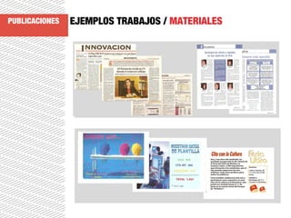 EJEMPLOS TRABAJOS / MATERIALESPUBLICACIONES
 