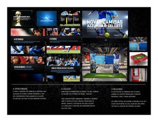 A OPORTUNIDADE

A SOLUÇÃO

O RESULTADO

A PUMA É CONHECIDA POR FABRICAR OS UNIFORMES MAIS
DESEJADOS DO MUNDO E QUERIA APROVEITAR A COPA
DAS CONFEDERAÇÕES PARA ALAVANCAR AS SELEÇÕES
DO URUGUAI E DA ITÁLIA, EM DUAS INICIATIVAS DISTINTAS.

ANALISANDO A MOVIMENTAÇÃO DA ADIDAS E DA NIKE, ATIVANDO
AS SELEÇÕES DAS ESPANHA E DO BRASIL (+NEYMAR).

A AÇÃO FOI PARA OS PRINCIPAIS PDVS DA MARCA,
LEVANDO UM CONCEITO PROVOCADOR E ATIVAÇÕES
INESPERDAS, COMO A “ARARA ARTILHEIRA”.

PARA GARANTIR MAIOR VISIBILIDADE E AWARENESS, DECIDIMOS
UNIR AS FORÇAS DE ITÁLIA E URUGUAI, CONVOCANDO OS
NATIVOS, AMANTES E ENTUSIASTAS DAS DUAS SELEÇÕES
E O ESTIMULAMOS A DISPUTAR UMA VERDADEIRA DISPUTA
NOS PDVS PUMA.

UM CABIDE ESPECIAL QUE ANOTAVA E PUBLICAVA 01 GOL NO F
E NUM PLACAR DIGITAL NA LOJA,, ASSIM QUE UMA CAMISA
(DA ITÁLIA OU URUGUAI) ERA RETIRADA DA ARARA.

 