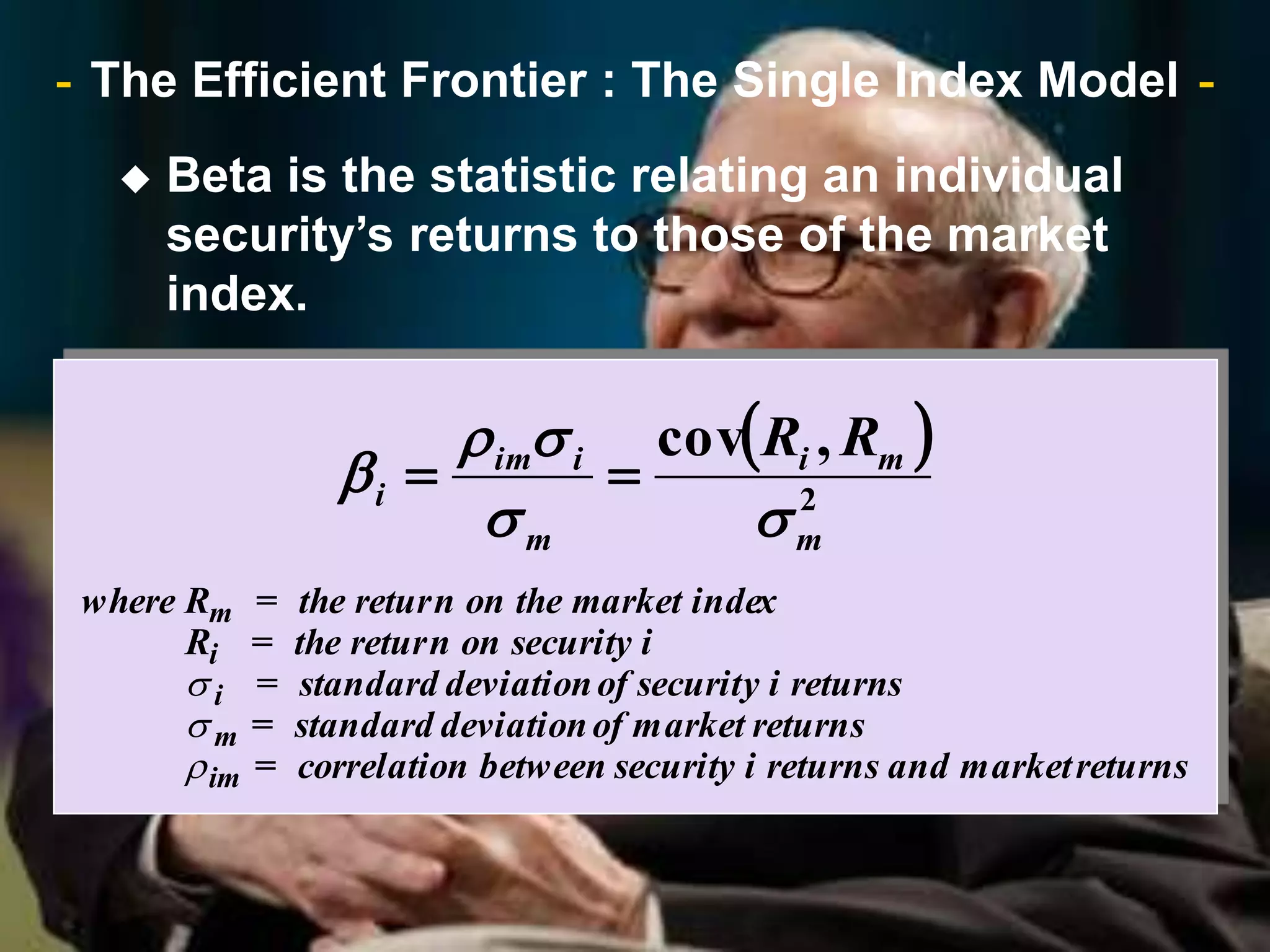  Preliminary Steps in Forming a Portfolio
