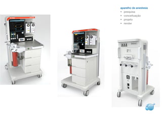 aparelho de anestesia
• pesquisa
• conceituação
• projeto
• render
 