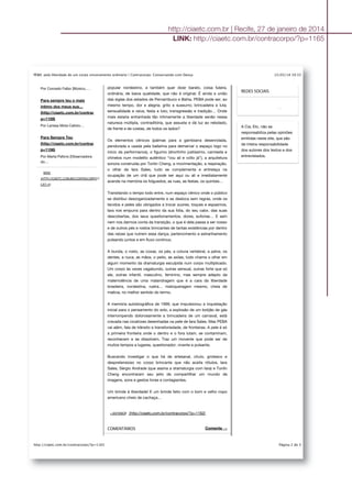 http://ciaetc.com.br | Recife, 27 de janeiro de 2014
LINK: http://ciaetc.com.br/contracorpo/?p=1165
 