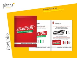 Portfólio Pizzaria PERANTONI Manual de Identidade Visual 