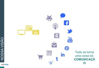 Tudo se torna
uma coisa só:
COMUNICAÇÃ
O
NOSSAVISÃO
 