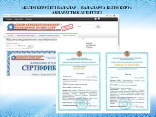 «Өрлеу» БАҰО АҚ филиалы СҚО ПҚ БАИ
АО НЦПК «Өрлеу» ИПК ПР по СКО
«БІЛІМ БЕРУДЕГІ БАЛАЛАР – БАЛАЛАРҒА БІЛІМ БЕРУ»
АҚПАРАТТЫҚ АГЕНТТІГІ
 