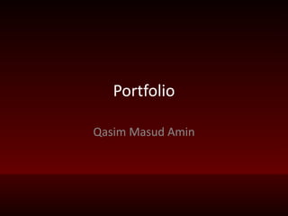 Portfolio QasimMasudAmin 