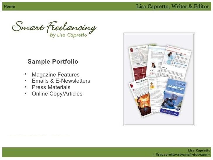 Editorial Portfolio Writing Samples