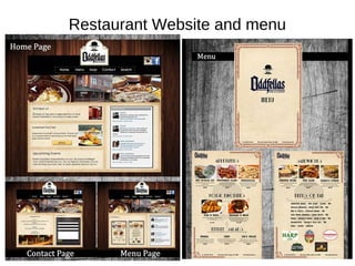 Restaurant Website and menu
 