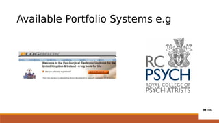 Available Portfolio Systems e.g
 