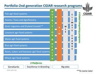 CGIAR Portfolio 2017-2022