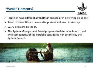 CGIAR Portfolio 2017-2022