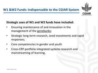 CGIAR Portfolio 2017-2022