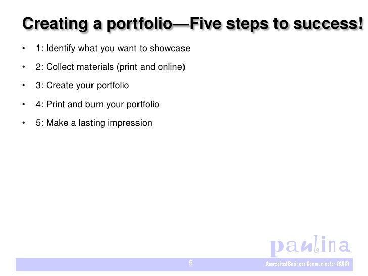 how to create a portfolio