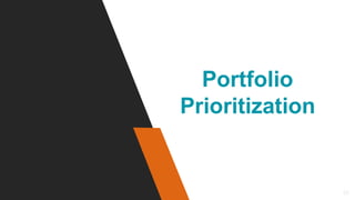 29
Portfolio
Prioritization
 