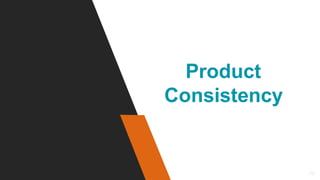 42
Product
Consistency
 