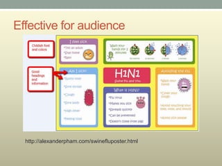 Effective for audience




  http://alexanderpham.com/swinefluposter.html
 