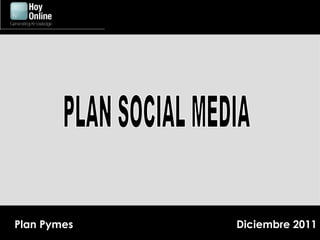 PLAN SOCIAL MEDIA 