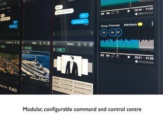 Modular, conﬁgurable command and control centre
 