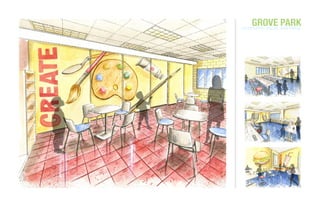 GROVE well being.
community: social.
                   PARK
 