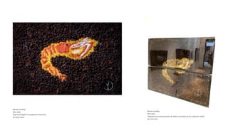 IRenato Gosling
Pitu, 2020
Impressão digital com pigmentos minerais,
42 x 29.7 x 5cm
Renato Gosling
Pitu, 2019
Alimentos (uva passa, quirela de milho, mostarda em pó e tapioca) e Epóix
59 x 50 x 2cm
 