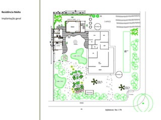 Residência Nádia Implantação geral  