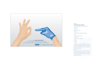 Poster
                                                                                                               Durex Brand Latex Condoms
                                                                                                               Art Director/Designer/Copywriter/Illustrator
                                                                                                               Rene Saldana
                                                                                                               Software
                                                                                                               Adobe Illustrator CS
                                                                                                               Objective
                                                                                                               To promote safe sex and brand awareness.
                                                                                                               Target
                                                                                                               High School teenage males.
                                                                                                               Competition
                                                                                                               Trojan Brand Latex Condoms.
                                                                                                               Strategy
                      How else can we tell you to   WEAR PROTECTION?
           It’s okay to have fun, but remember to wear the proper protection before doing anything.            Protection
If used correctly, Durex brand latex condoms can reduce the risk of unwanted pregnancy, HIV (AIDS) and STDS.   Concept
                                                                                                               Universally communicate the message in a fun and
                                                                       Fun & Safety. Hand in Hand.
                                                                                                               clever way. The main visual is dominant. It should be
                                                                                                               quick and memorable. A product shot should not be
                                                                                                               used as the main visual.
                                                                                                               Execution
                                                                                                               The universal symbol for sex is used with a twist. The
                                                                                                               right hand wears a latex glove for protection, before
                                                                                                               it meets with the other hand. It is a visual metaphor
                                                                                                               that promotes safe sex.
 