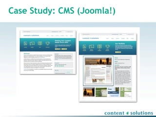 Case Study: CMS (Joomla!)
 