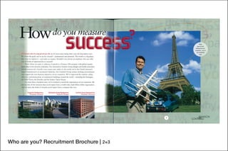 Who are you? Recruitment Brochure | 2+3
 