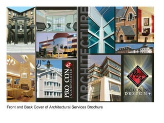 Front and Back Cover of Architectural Services Brochure
 