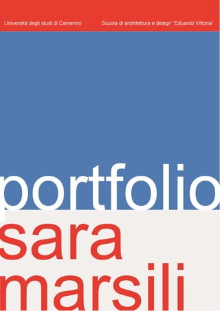 Portfolio Sara Marsili
