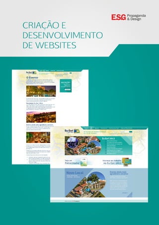 CRIAÇÃO E
DESENVOLVIMENTO
DE WEBSITES
Propaganda
& Design
 