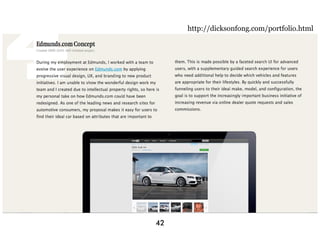 Who are you presentinghttp://dicksonfong.com/portfolio.html
                       t?




                          42
 