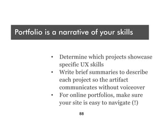 Portfolios Matter: Building the Portfolio to Win the Job