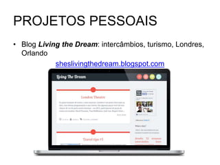 PROJETOS PESSOAIS
•
 