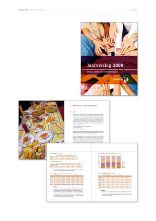 Studio T77 Ontwerp  Concept                                                                                                                                                                                                                                                                    Drukwerk




            Stichting Intercity
            Meijhorst 7039
            6537 EP Nijmegen
            T 024 – 344 93 93



                                                                                                                                                                   Jaarverslag 2009
            F 024 – 344 00 48
            E info@intercity-nijmegen.nl
            W www.intercity-nijmegen.nl




                                                                                                                                                                   Feiten, cijfers en ontwikkelingen




                                                                                                                    2. Organisatie en personeelsbeleid


                                                                                                                    2.1     Profiel

                                                                                                                            Intercity werd in 1985 opgericht door Dukenburgers met verschillende etnische
                                                                                                                            achtergronden als zijnde een multiculturele organisatie. In de eerste periode werd
                                                                                                                            een breed scala aan activiteiten en festiviteiten ontplooid. Het laatste decennium
                                                                                                                            is de nadruk op verzoek van migranten en vluchtelingen uit de omliggende wijken
                                                                                                                            in toenemende mate komen te liggen op educatie. De doelgroep van Intercity
                                                                                                                            bestaat uit volwassen anderstaligen, dat wil zeggen mannen en vrouwen die naar
                                                                                                                            Nederland zijn gemigreerd of gevlucht. De centrale doelstelling van Intercity is om
                                                                                                                            deze mensen kansen te bieden middels een aanbod gericht op drie kernpunten,
                                                                                                                            namelijk het bevorderen van:


                                                                                                                            - kennis van de Nederlandse taal en samenleving
                                                                                                                            - sociale redzaamheid
                                                                                                                            - maatschappelijke participatie


                                                                                                                            Vanaf haar oprichting is Intercity gehuisvest in Wijkcentrum Dukenburg, in de wijk
                                                                                                                            Meijhorst, waar zij tevens haar aanbod realiseert. Door haar historische verankering
                                                                                                                            in het stadsdeel Dukenburg is Intercity bekend bij de doelgroep.


                                                                                                                            Intercity is laagdrempelig, zowel in financieel als in praktisch opzicht. Intercity
                                                                                                                            hanteert lage inschrijftarieven. Intercity werkt van oudsher in de directe leef-
                                                                                                                            omgeving van de doelgroep. Veel deelnemers hebben kinderen die naar de
                                                                                                                            basisschool gaan. Intercity stemt haar rooster af op dat van de basisscholen.
                                                                                                                            Deelnemers met kinderen in de leeftijd van 0 tot 4 jaar kunnen gebruik maken van
                                                                                                                            de laagdrempelige kinderoppas in Wijkcentrum Dukenburg. De meeste cursisten
                                                                                                                            hebben naast hun traject bij Intercity elders de nodige bezigheden en verplichtin-
                                                                                                                            gen. De intensiteit van het cursusaanbod van Intercity is hierop afgestemd. Intercity
                                                                                                                            is ook laagdrempelig, ten slotte, door de wijze waarop haar medewerkers de
                                                                                                                            cursisten benaderen en door hun toegankelijkheid. De culturele verscheidenheid
                                                                                                                            binnen de organisatie draagt hier mede aan bij.


                                                                                                                            Onder meer door haar bekendheid en laagdrempeligheid bereikt Intercity jaarlijks
                                                                                                                            een groot aantal mensen en levert zij een substantiële bijdrage aan de sociale
                                                                                                                            cohesie en het leefklimaat in Dukenburg.
                                           Tabel 5 Wachtlijsten op 31 – 12 – 2009                                                                                                                Tabel 8 Leeftijdsopbouw cursisten Taal  Maatschappij (grafische weergave)

                                                                  Taal  Maatschappij     Inburgering      Avondgroep          Totaal                                                            100%

      10
      10                                   Mannen                 1                       0                4                   5                                                                  90%            11
                                           Vrouwen                0                       0                3                   3                                                                  80%
                                           Totaal                 1                       0                7                   8                                                                  70%
                                                                                                                                                                                                  60%
                                           Tabel 6 Bereik van Intercity in 2009                                                                                                                   50%                                                                             65+
                                                                                                                                                                                                  40%                                                                             51-65
                                                                  Taal  Maatschappij     Inburgering      Avondgroep          Wachtlijst        Totaal
                                                                                                                                                                                                  30%                                                                             41-50
                                           Op 31-12-2009          108                     10               16                  8                 142
                                                                                                                                                                                                  20%                                                                             31-40
                                           Uitstroom in 2009      104                     10               0                   -                 114
                                                                                                                                                                                                  10%                                                                             21-30
                                           Totaal                 212                     20               16                  8                 256
                                                                                                                                                                                                   0%                                                                             18-20
                                                                                                                                                                                                              31-12-2006      31-12-2007     31-12-2008       31-12-2009
                                                     • Bij 39 aanmeldingen leidde de intake om uiteenlopende redenen niet tot plaat-
                                                          sing. Zij zijn niet opgenomen in bovenstaande tabellen.


                                           Tabel 7 Leeftijdsopbouw cursisten Taal  Maatschappij en Inburgering                                                                                  Tabel 9 Landen van herkomst (top tien op 31-12-2009)

                                                            Taal  Maatschappij                                                    Inburgering                                                                        Taal  Maatschappij                       Inburgering
                                           Leeftijd op      31-12-2006       31-12-2007       31-12-2008       31-12-2009          31–12–2008      31-12-2009                                                         31-12-2007    31-12-2008   31-12-2009     31-12-2007    31-12-2008   31-12-2009
                                            20 jaar        1           1%   0          0%    0         0%     3          3%       0         0%    0       0%                                     1. Marokko          15            13           19             1             1            -
                                           20 – 30          12          8%   16     15%       22     21%       24     22%          0         0%    5      50%                                     2. China            2             6            10             -             -            -
                                           31 – 40          44        30%    32     30%       24     23%       20     18%          2        18%    1      10%                                     3. Afghanistan      14            13           9              2             2            1
                                           41 – 50          42        29%    31     29%       26     25%       29     27%          3        27%    3      30%                                     4. Irak             6             10           9              1             -            1
                                           51 – 65          43        29%    24     23%       28     27%       29     27%          6        55%    1      10%                                     5. Somalië          5             8            7              1             -            1
                                           65 +             5           3%   3          3%    3         3%     3          3%       0         0%    0       0%                                     6. Turkije          8             7            7              1             -            4
                                           Totaal           147       100%   106   100%       103   100%       108    100%         11       100%   10     100%                                    7. Vietnam          7             8            6              1             2            -
                                                                                                                                                                                                  8. Iran             9             5            3              2             1            -
                                                     Toelichting                                                                                                                                  9. Indonesië        7             2            2              -             -            1
                                                     • In tabel 2 zien we dat het percentage cursisten Taal  Maatschappij in de leef-                                                            10. Polen           1             5            1              -             -            1
                                                          tijdscategorie 20 – 30 jaar sterk is toegenomen in de periode tussen 31-12-2006
                                                          en 31-12-2009. Het is gestegen van 8 % naar 22%, ruim een verdubbeling.                                                                           Toelichting
                                                     • De leeftijdsopbouw van de cursisten Inburgering is in één jaar tijd aanzienlijk                                                                      • De tabellen 3.1 en 3.2 (volgende bladzijde) laten zien dat de etnische verscheiden-
                                                          veranderd: op 31-12-2008 was ruim de helft van onze Inburgeraars (55%) ouder                                                                         heid van de cursistenpopulatie van Intercity groot is. Verder tonen zij dat de
                                                          dan 50 jaar, tegen 10% op 31-12-2009. Tegelijkertijd is het percentage Inburge-                                                                      grotere migranten- en vluchtelingengemeenschappen ook bij Intercity in ruime
                                                          raars jonger dan 40 jaar gestegen van 18% naar 60%. Er heeft een drastische                                                                          mate zijn vertegenwoordigd.
                                                          verjonging plaatsgevonden in de afdeling Inburgering.


                                                     22                                                                                                                                                                                                                                            23
 