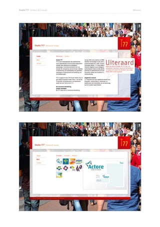 Studio T77 Ontwerp  Concept   Websites
 