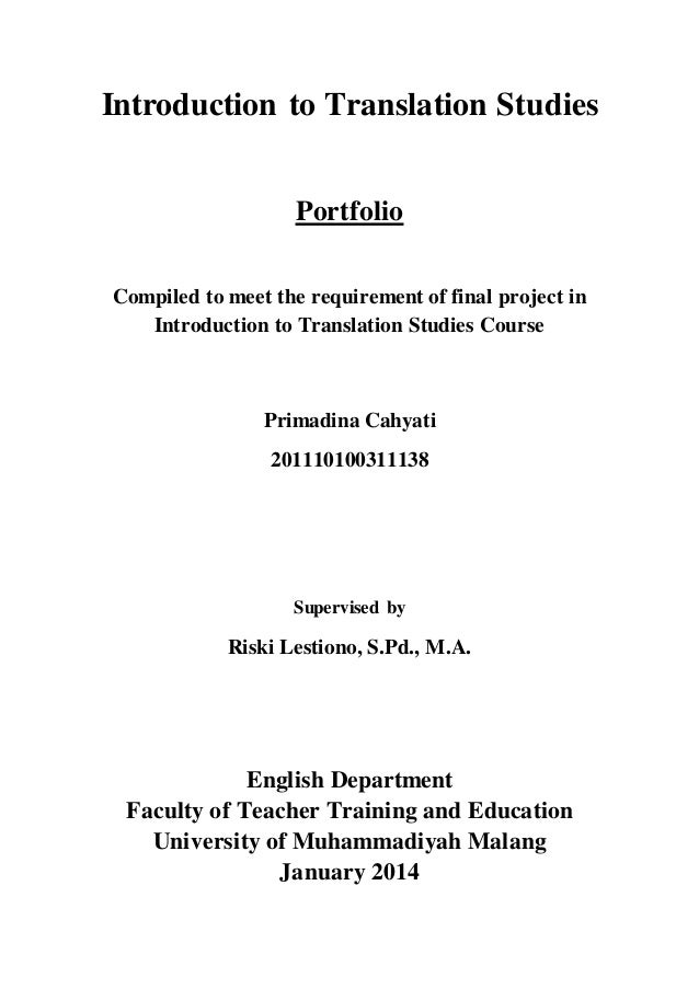 Portfolio translation