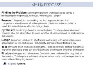 PROJECT // MTA GoRide
USER FLOWS
OVERVIEW | SCREENER INTERVIEWS PERSONAS SYNTHESIS | USER FLOWS SITEMAPS SKETCHES WIREFRAMES PROTOTYPE
Purchasing a MetroCard User Flow (Single Reﬁll Transaction):
MTA
Home
Screen
Start
Language
Screen
English
Card
Selection
MetroCard Reﬁll
Insert
Card
Add
Value /
Time
Value
Payment
Amounts
Value
Payment
Type
Credit
Swipe
Credit
Card
Type PIN#
Charges
Screen
OK
Card
Dispensed
Receipt
Screen
Yes
Receipt
PAGE ACTION
Home Screen
Open Apple Wallet/
Hold Near Reader
Tap on Desired Card
to Use
Internal
Action
Card Slides to
Top
Prompted to Use
Touch ID
Place Finger on
Touch ID
Completed
Try Again
Using Apple Pay
 