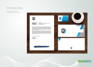 Marca, papelaria e manual completo
para o Comité Angolano de Barragens.
Brand, stationery and full manual
to the Angolan Committee on Dams.
 