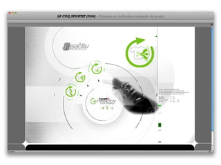 LE COQ SPORTIF (2004) - Création et réalisation intégrale du projet.
 