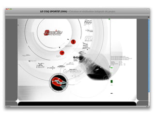 LE COQ SPORTIF (2004) - Création et réalisation intégrale du projet.
 